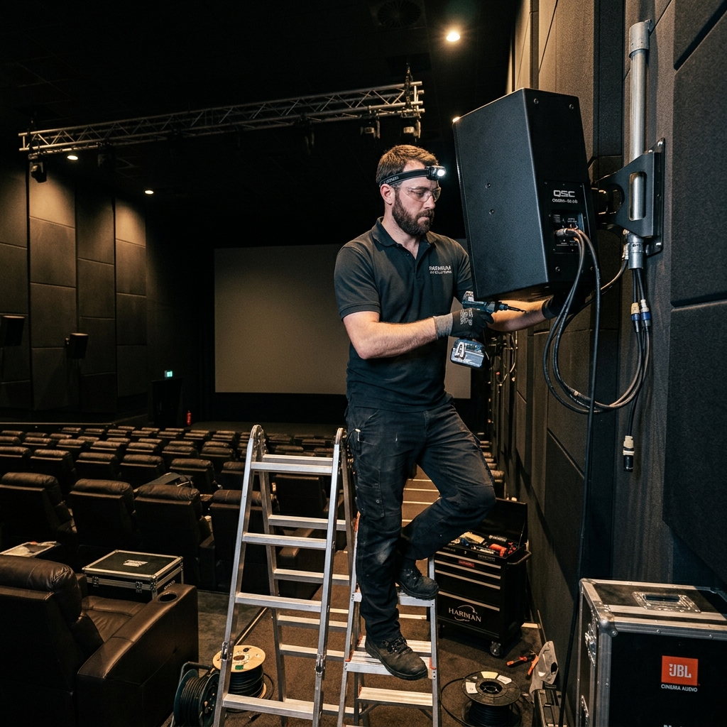 Allied Enterprises cinema installation